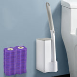 Maxbell Disposable Toilet Brush Cleaning Kit Cleaning System for Hotel Household 20 lavenders