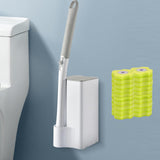 Maxbell Disposable Toilet Brush Cleaning Kit Cleaning System for Hotel Household 20 lemons
