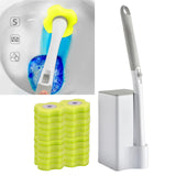 Maxbell Disposable Toilet Brush Cleaning Kit Cleaning System for Hotel Household 20 lemons
