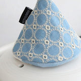 Maxbell Heat Insulation Gloves Gloves Potholders for Oven Cooking Insulation Pot Light blue