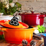 Maxbell Heat Insulation Gloves Gloves Potholders for Oven Cooking Insulation Pot Black