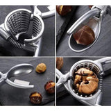 Maxbell Manual Chestnut Opener Nut Cutter Tool Nutcracker Heavy Duty Multifunctional