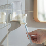 Maxbell Wall Hanging Toothbrush Holder Hole Free Organizer and Cup Storage for RV
