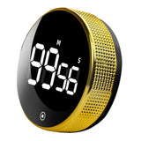 Maxbell Round Digital Kitchen Timer Magnetic Attraction for Home Bathroom gold