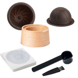Maxbell Coffee Capsule Kit Practical Spoon Lid Refillable Holder for Household