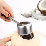 Maxbell 3Pcs Coconut Opener Tool Set Durable Stainless Steel Opener Non Slip Handle