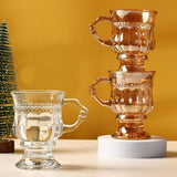 Maxbell 140ml Cocktail Goblet Glasses Drinkware for Party Housewarming Gifts Wedding Amber