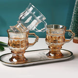 Maxbell 140ml Cocktail Goblet Glasses Drinkware for Party Housewarming Gifts Wedding Amber