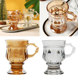 Maxbell 140ml Cocktail Goblet Glasses Drinkware for Party Housewarming Gifts Wedding Amber