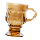 Maxbell 140ml Cocktail Goblet Glasses Drinkware for Party Housewarming Gifts Wedding Amber