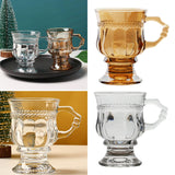 Maxbell 140ml Cocktail Goblet Glasses Drinkware for Party Housewarming Gifts Wedding Amber