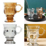 Maxbell 140ml Cocktail Goblet Glasses Drinkware for Party Housewarming Gifts Wedding Amber
