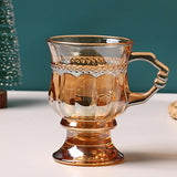 Maxbell 140ml Cocktail Goblet Glasses Drinkware for Party Housewarming Gifts Wedding Amber