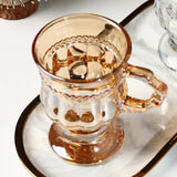 Maxbell 140ml Cocktail Goblet Glasses Drinkware for Party Housewarming Gifts Wedding Amber