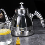 Maxbell Stainless Steel Coffee Tea Kettle Stovetop Tea Kettle for Travel Family 2.0L