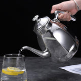 Maxbell Stainless Steel Coffee Tea Kettle Stovetop Tea Kettle for Travel Family 2.0L