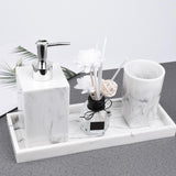 Maxbell Bathroom Accessories Set Lotion Bottle Refillable for Bathroom Counter