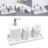 Maxbell Bathroom Accessories Set Lotion Bottle Refillable for Bathroom Counter