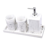 Maxbell Bathroom Accessories Set Lotion Bottle Refillable for Bathroom Counter