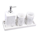 Maxbell Bathroom Accessories Set Lotion Bottle Refillable for Bathroom Counter