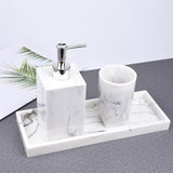 Maxbell Bathroom Accessories Set Lotion Bottle Refillable for Bathroom Counter