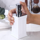 Maxbell Refillable Empty Lotion Soap Dispenser 250ml for Kitchen Bathroom White