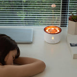 Maxbell Essential Oil Flame Diffuser Air Humidifier for Travel Nursery Living Room