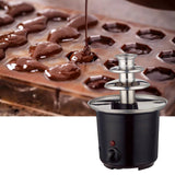 Maxbell Chocolate Fondue Fountain Plug:EU 3 Tiers Electric for BBQ Sauce Cheese