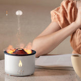 Maxbell Essential Oil Flame Diffuser Air Humidifier LED Night Light for Travel