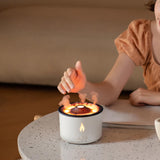 Maxbell Essential Oil Flame Diffuser Air Humidifier LED Night Light for Travel