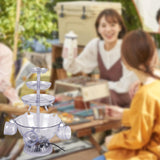 Maxbell 3 Tier Party Fountain Decor Drink Machine for Red Wine Champagne