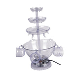 Maxbell Multifunction 3 Layer Party Fountain Tabletop Decor EU Plug for BBQ Buffet