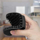 Maxbell Kitchen Silicone Dish Washing Brush with Handle Accessories For Black