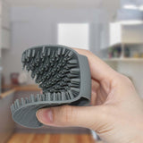 Maxbell Kitchen Silicone Dish Washing Brush with Handle Accessories For Grey