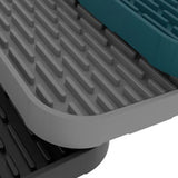 Maxbell Silicone Tray Sink Drainer Pad Heat Resistant for Countertop Kitchen Home Gray