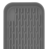 Maxbell Silicone Tray Sink Drainer Pad Heat Resistant for Countertop Kitchen Home Gray