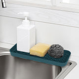 Maxbell Silicone Tray Sink Drainer Pad Heat Resistant for Countertop Kitchen Home Green