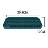 Maxbell Silicone Tray Sink Drainer Pad Heat Resistant for Countertop Kitchen Home Green