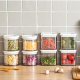 Maxbell Kitchen Storage Boxes with Lid Food Storage Fresh Box for Cabinet Vegetables 600ml