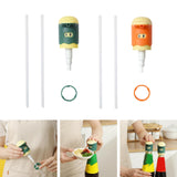 Maxbell Multipurpose Bottle Pump Reusable for Restaurant Hotel Kitchen BBQ Green