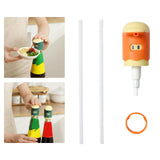 Maxbell Multipurpose Bottle Pump Reusable for Restaurant Hotel Kitchen BBQ Orange