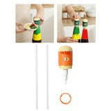 Maxbell Multipurpose Bottle Pump Reusable for Restaurant Hotel Kitchen BBQ Orange