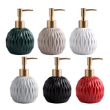 Maxbell Ceramic Soap Dispenser Reusable Elegent for Home Hotel Supply Shower Shampoo Green