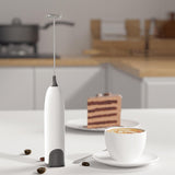 Maxbell Practical Handle Egg Beater Whisk Drink Mixer for Juice Mixer Hot Chocolate White