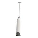 Maxbell Practical Handle Egg Beater Whisk Drink Mixer for Juice Mixer Hot Chocolate White