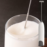 Maxbell Practical Handle Egg Beater Whisk Drink Mixer for Juice Mixer Hot Chocolate White