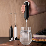 Maxbell Practical Handle Egg Beater Whisk Drink Mixer for Juice Mixer Hot Chocolate Black