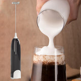 Maxbell Practical Handle Egg Beater Whisk Drink Mixer for Juice Mixer Hot Chocolate Black
