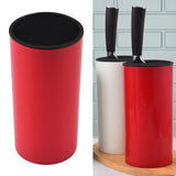 Maxbell Universal Knife Block Cutlery Holder Tableware Storage Holder for Countertop Red
