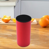 Maxbell Universal Knife Block Cutlery Holder Tableware Storage Holder for Countertop Red